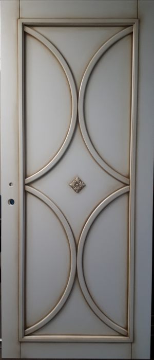 Межкомнатная дверь в профиле массив (эмаль с патиной) Белгород